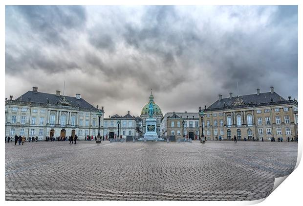 Copenhagen Amalienborg Palace Print by Antony McAulay