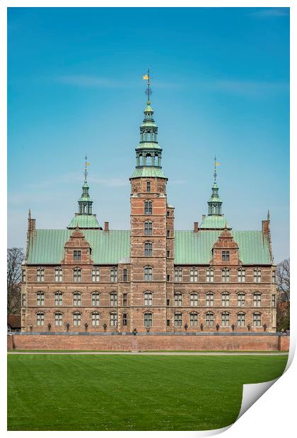 Copenhagen Rosenborg Castle Facade Print by Antony McAulay