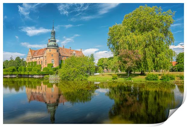 Vittskovle Castle in Sweden Print by Antony McAulay