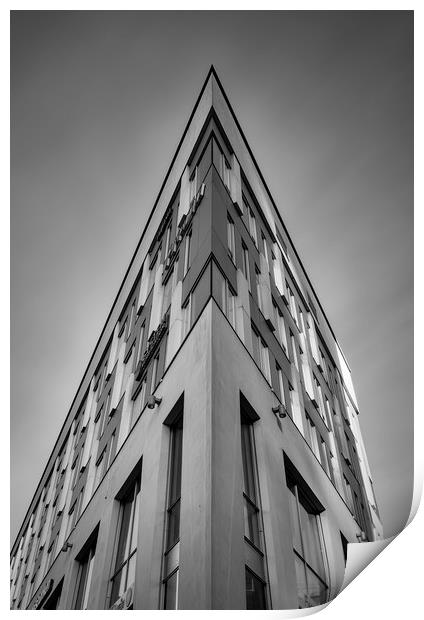 Malmo Hyllie Handels Banken Building Print by Antony McAulay