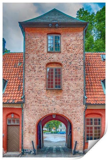 Halmstad Castle Gatehouse Print by Antony McAulay