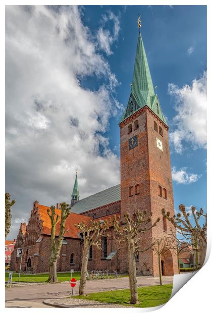 Helsingor Saint Olaf Church Print by Antony McAulay