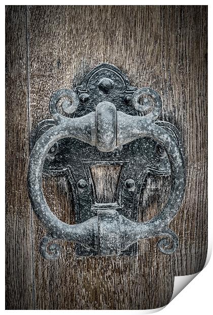 Classic Iron Door Knocker Print by Antony McAulay