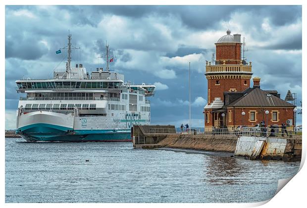 Helsingborg Electric Ferry Print by Antony McAulay