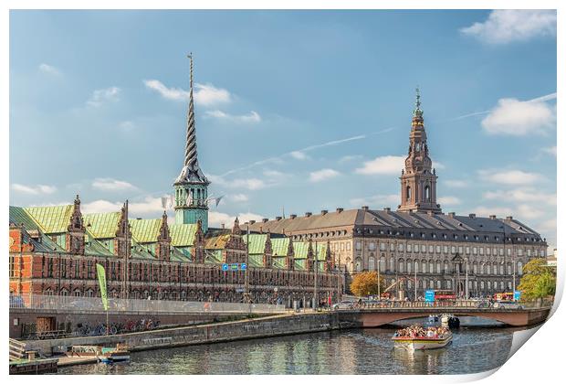 Copenhagen Tourist Sightseeing Print by Antony McAulay