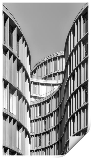 Copenhagen Axel Towers Fine Art Curves Print by Antony McAulay