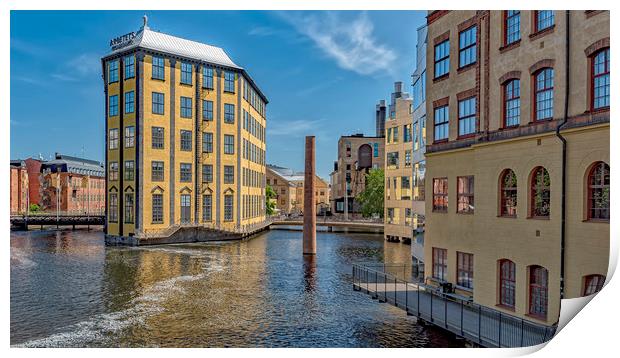 Norrkoping Arbetets Museum Industrial Landscape Print by Antony McAulay