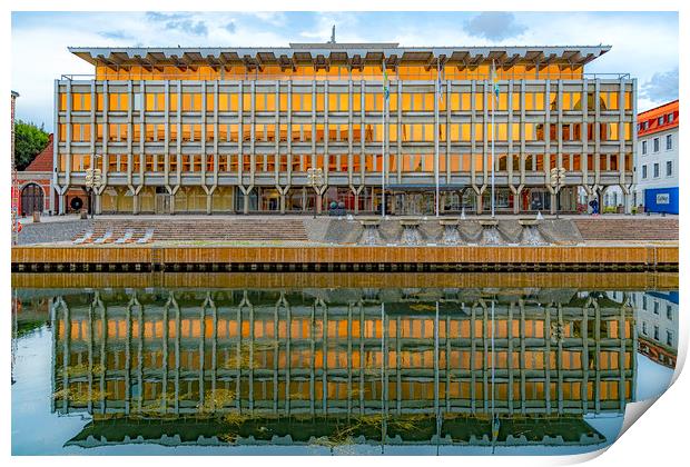Landskrona Stadshus Building Print by Antony McAulay