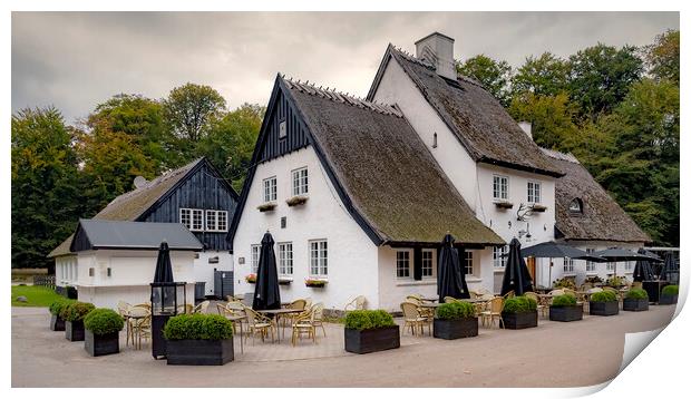 Dyrehaven Peter Lieps Hus Restaurant Print by Antony McAulay