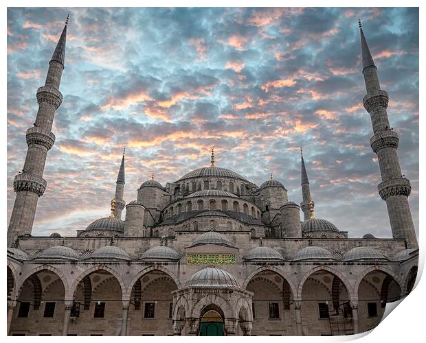 Istanbul Blue Mosque Print by Antony McAulay