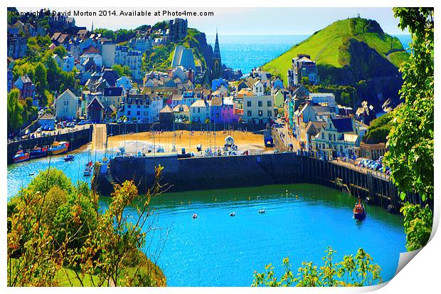 Ilfracombe Harbour Print by David Morton