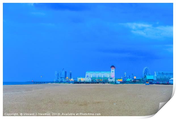 Great Yarmouth Beach Print by Vincent J. Newman