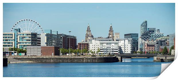  Liverpool Skyline Print by Gregory Lawson