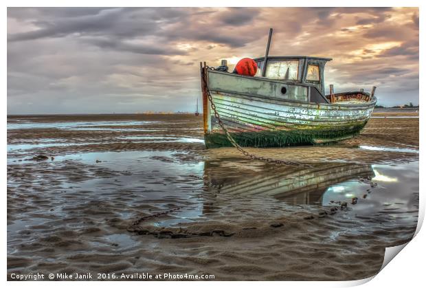 Old Boat Print by Mike Janik