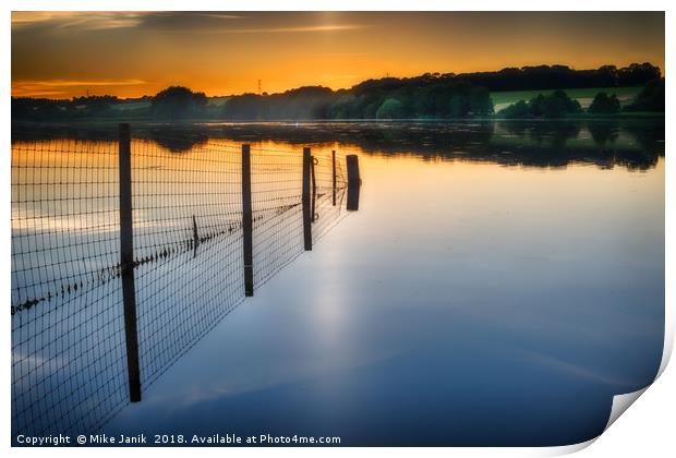 Pickmere Lake Cheshire Print by Mike Janik