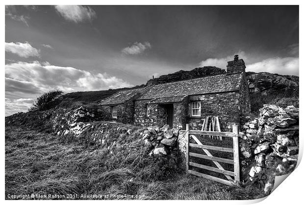 Welsh Cottage Print by Mark Robson