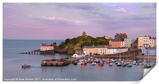 Tenby Harbour Print by Mark Robson