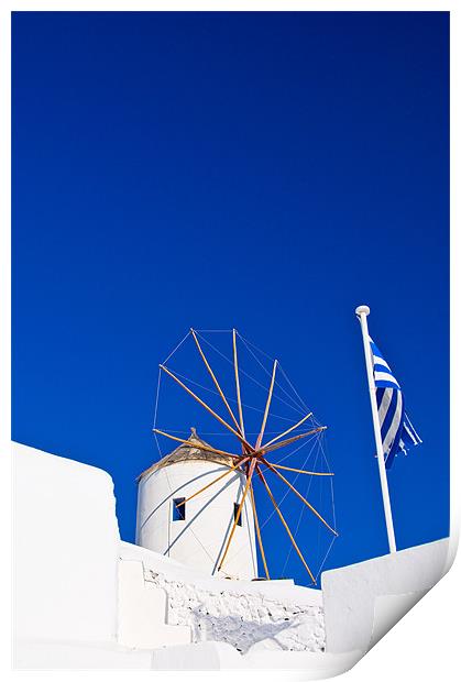 Aegean Sky Print by Mark Robson