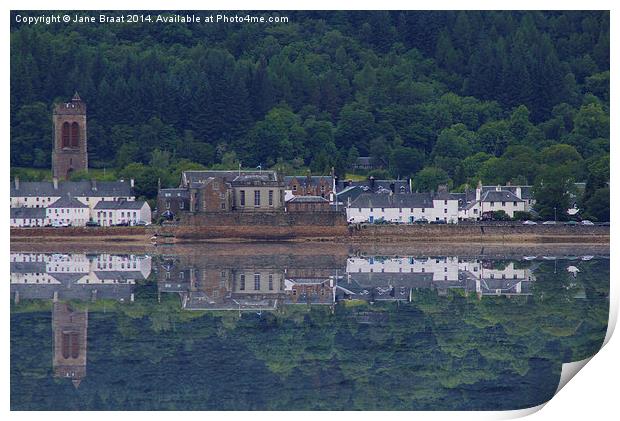 A Haunting Glimpse of Inveraray's Past Print by Jane Braat
