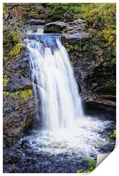 The Falls of Falloch Print by Jane Braat