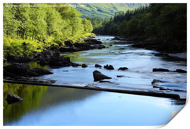  The River Orchy in Summer Print by Jane Braat