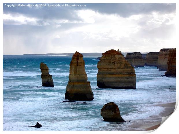 Twelve Apostles Print by Gwion Healy