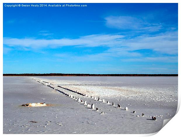 Lake Eyre Print by Gwion Healy