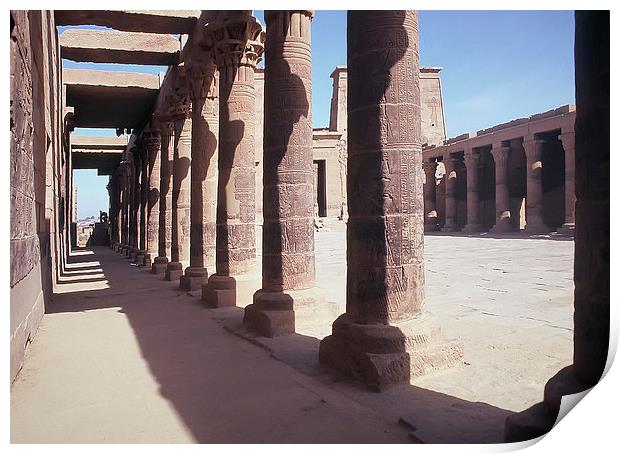 The Philae Temple Print by Jacqueline Burrell