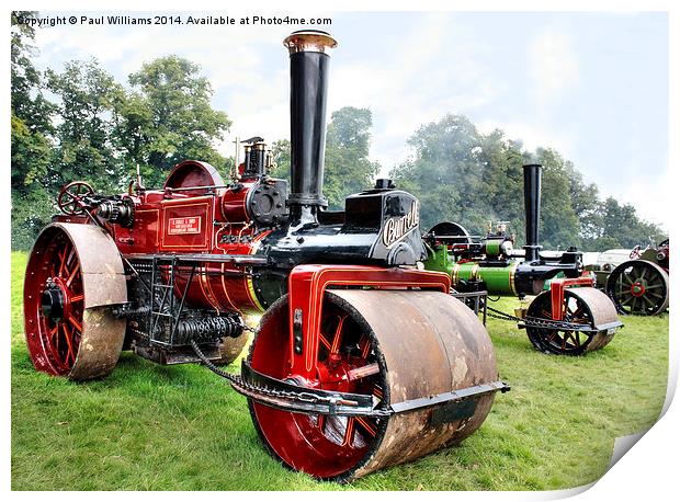 Burrells Steamroller Print by Paul Williams