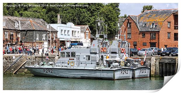 Royal Navy Patrol Boats Print by Paul Williams