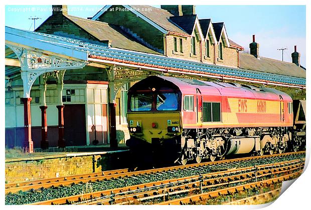 Freight Train at Hellifield Print by Paul Williams