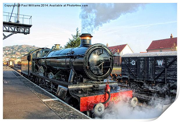 Steam at the Platform Print by Paul Williams