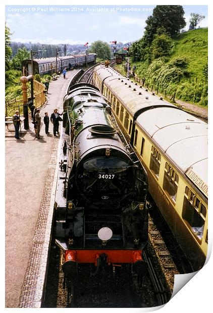 The Heritage Railway Print by Paul Williams