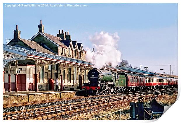 Steam at Hellifield Print by Paul Williams