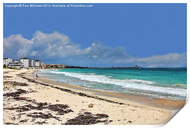 South Beach at Puerto Morelos Print by Paul Williams