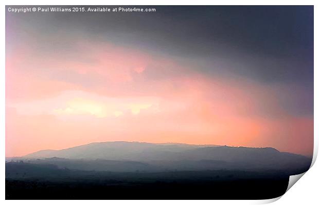  Shropshire Hills Print by Paul Williams