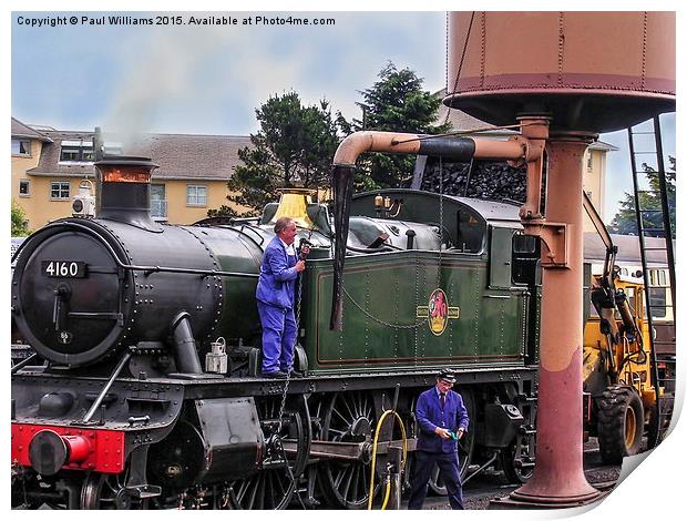  Getting the Loco Ready Print by Paul Williams
