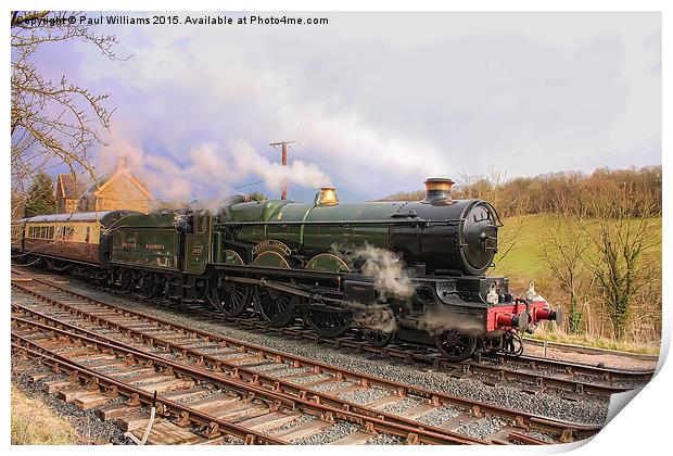  Train Leaving Highley Print by Paul Williams