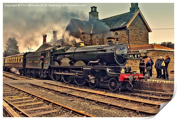  GWR 5029 at Highley Print by Paul Williams