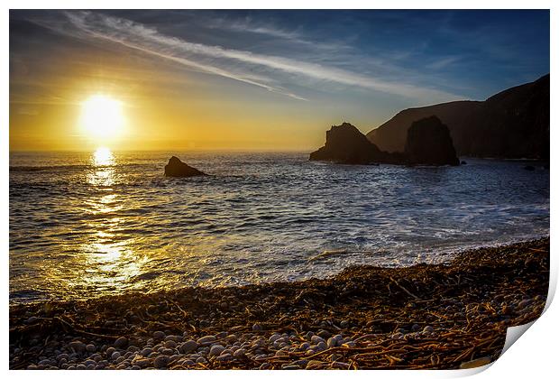  Irish Sunset, County Donegal Ireland Print by Chris Curry