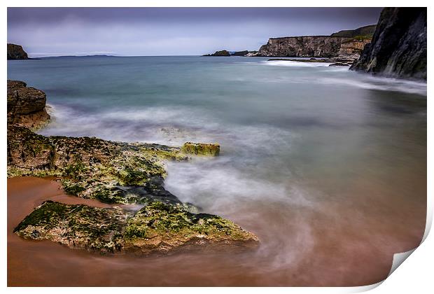 Atlantic Sea View Ballintoy Northern Ireland Print by Chris Curry