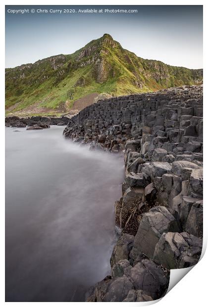 Giants Causeway County Antrim Northern Ireland Lan Print by Chris Curry