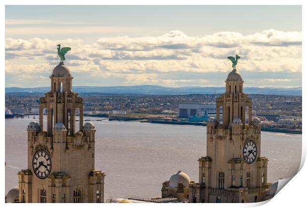 Royal Liver Building, Liverpool Print by Dave Wood