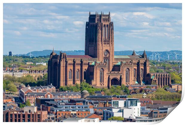 Liverpool Cathedral Print by Dave Wood