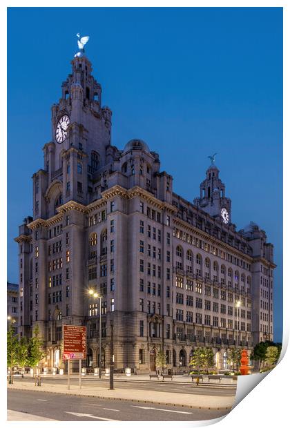 Royal Liver Building, Liverpool Print by Dave Wood