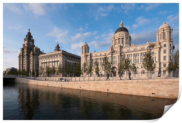 The Three Graces, Liverpool Print by Dave Wood