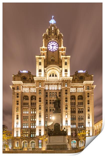 Royal Liver Building, Liverpool Print by Dave Wood
