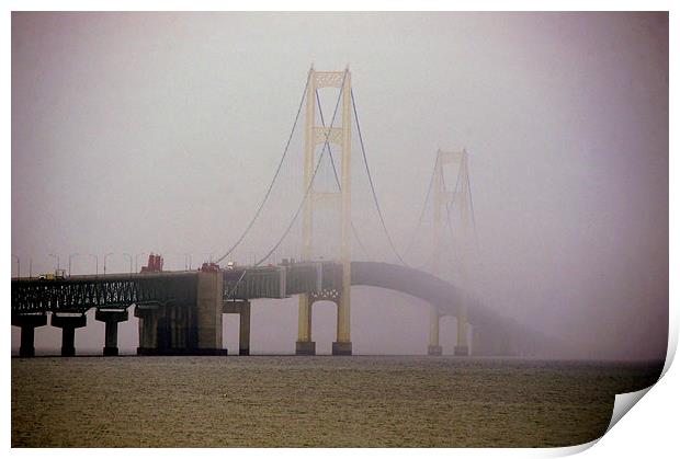  Mighty Mac in the Mist Print by Ian Pettman