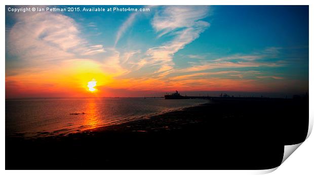  Paull Sunset Panorama Print by Ian Pettman