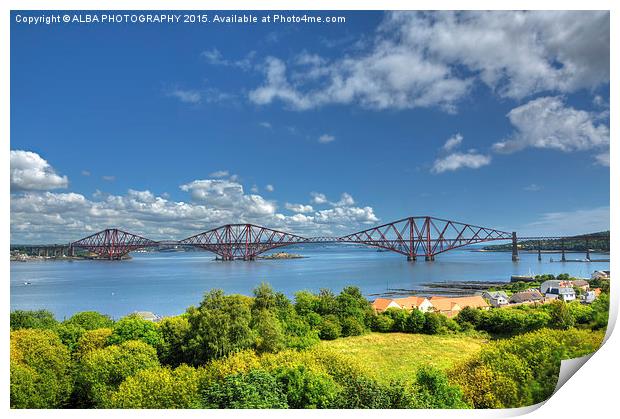  The Forth Bridge, South Queensferry, Scotland.  Print by ALBA PHOTOGRAPHY